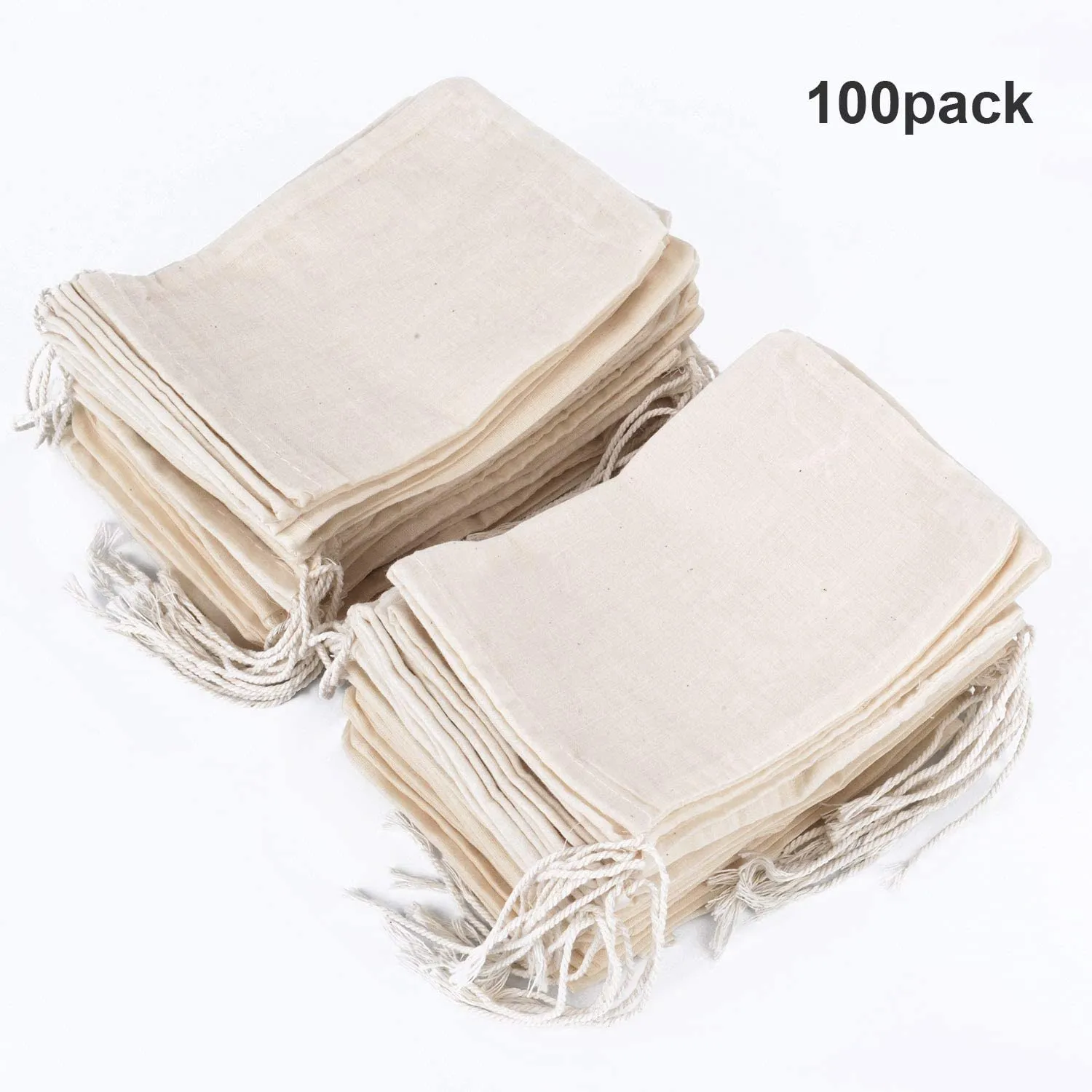 6x10 Inch Canvas Drawstring Muslin Bags