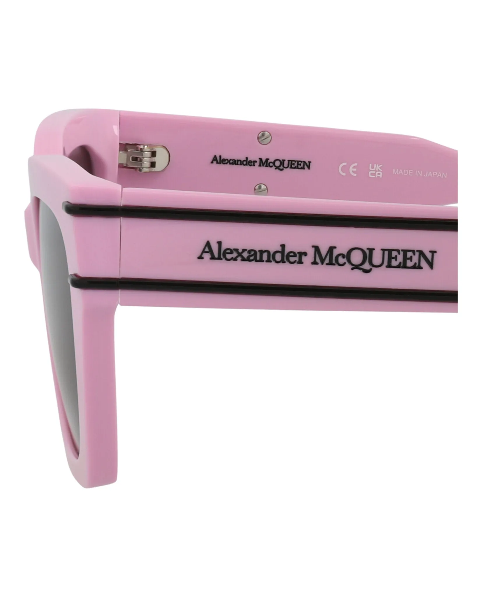 Alexander McQueen Womens Cat Eye Pink Pink Grey Fashion Designer Eyewear