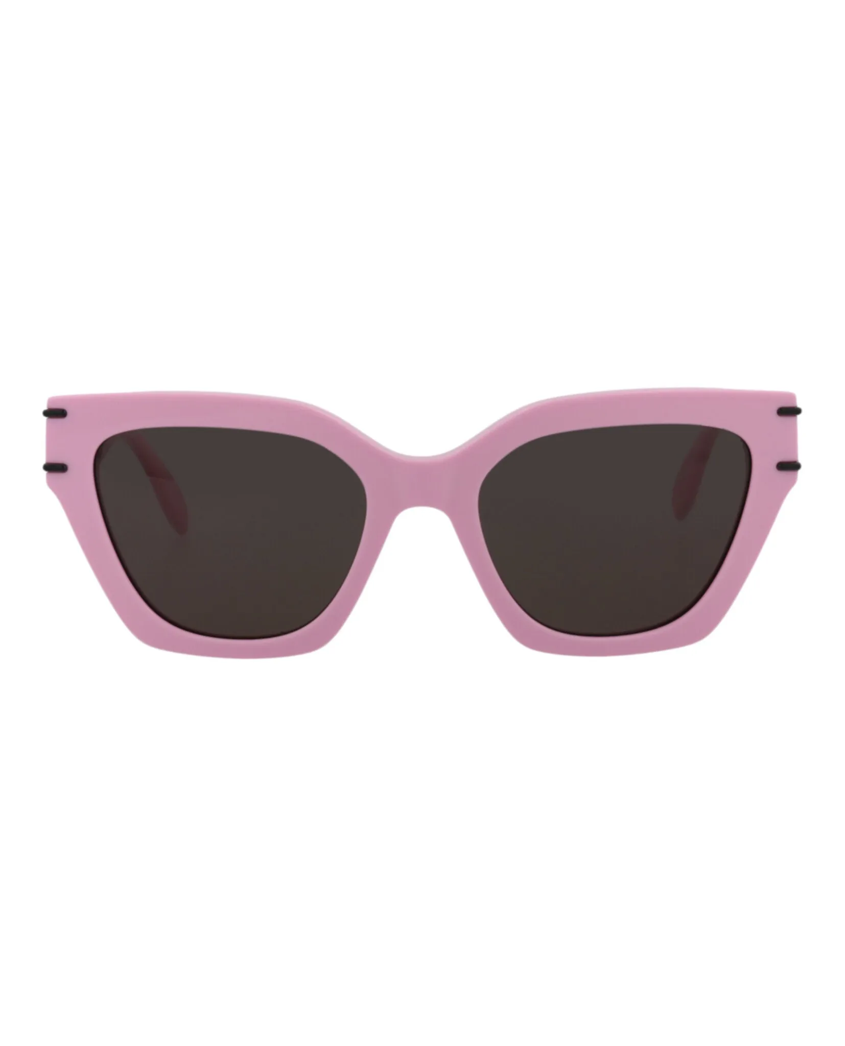 Alexander McQueen Womens Cat Eye Pink Pink Grey Fashion Designer Eyewear