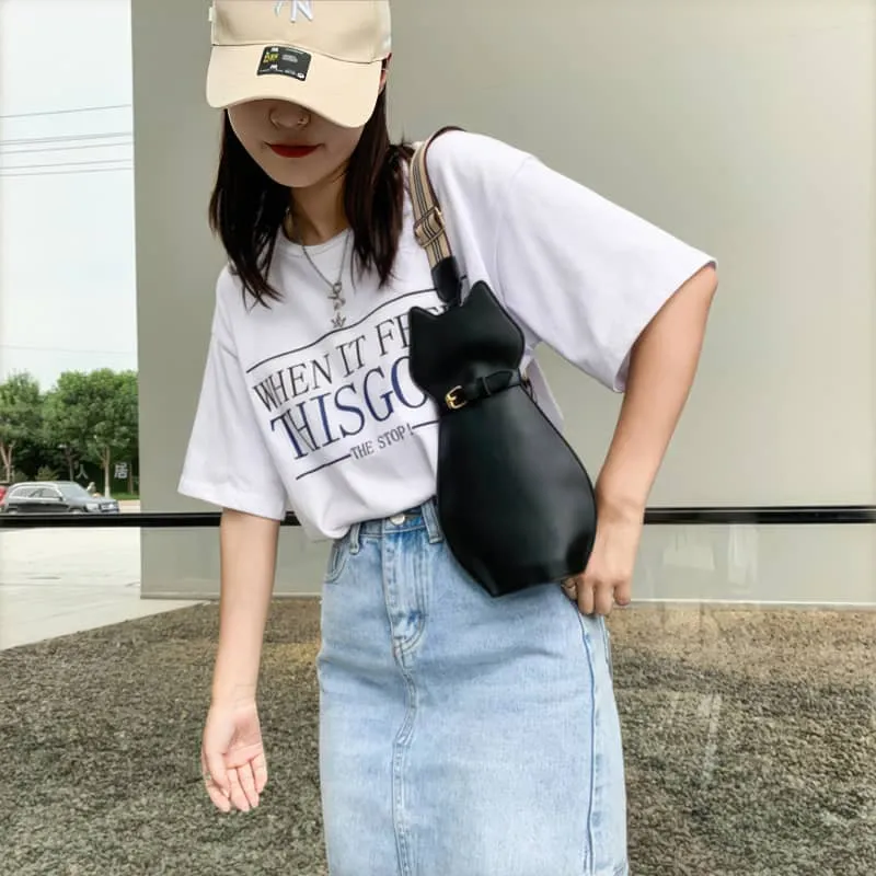 Cat PU bag