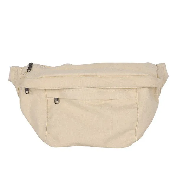 Chic Stylish Solid Oversize Canvas Crescent Fashion Sling Bag