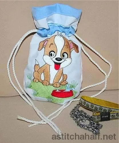 Doggy Drawstring Bag