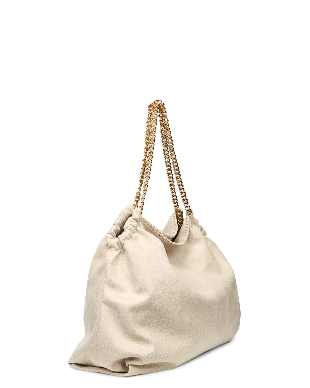 Falabella Drawstring Tote in Butter Cream