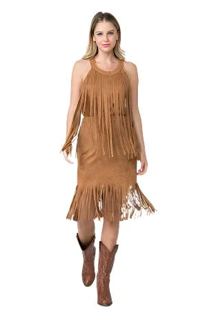 Gabby's Boho Fringed Skirt