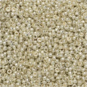 Miyuki Round Seed Beads, 15/0, #91051 Galvanized Silver (8.2 Gram Tube)