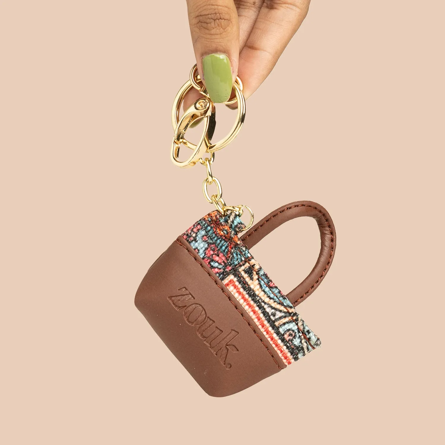 Multicolor Mandala Print Power Potli Keychain