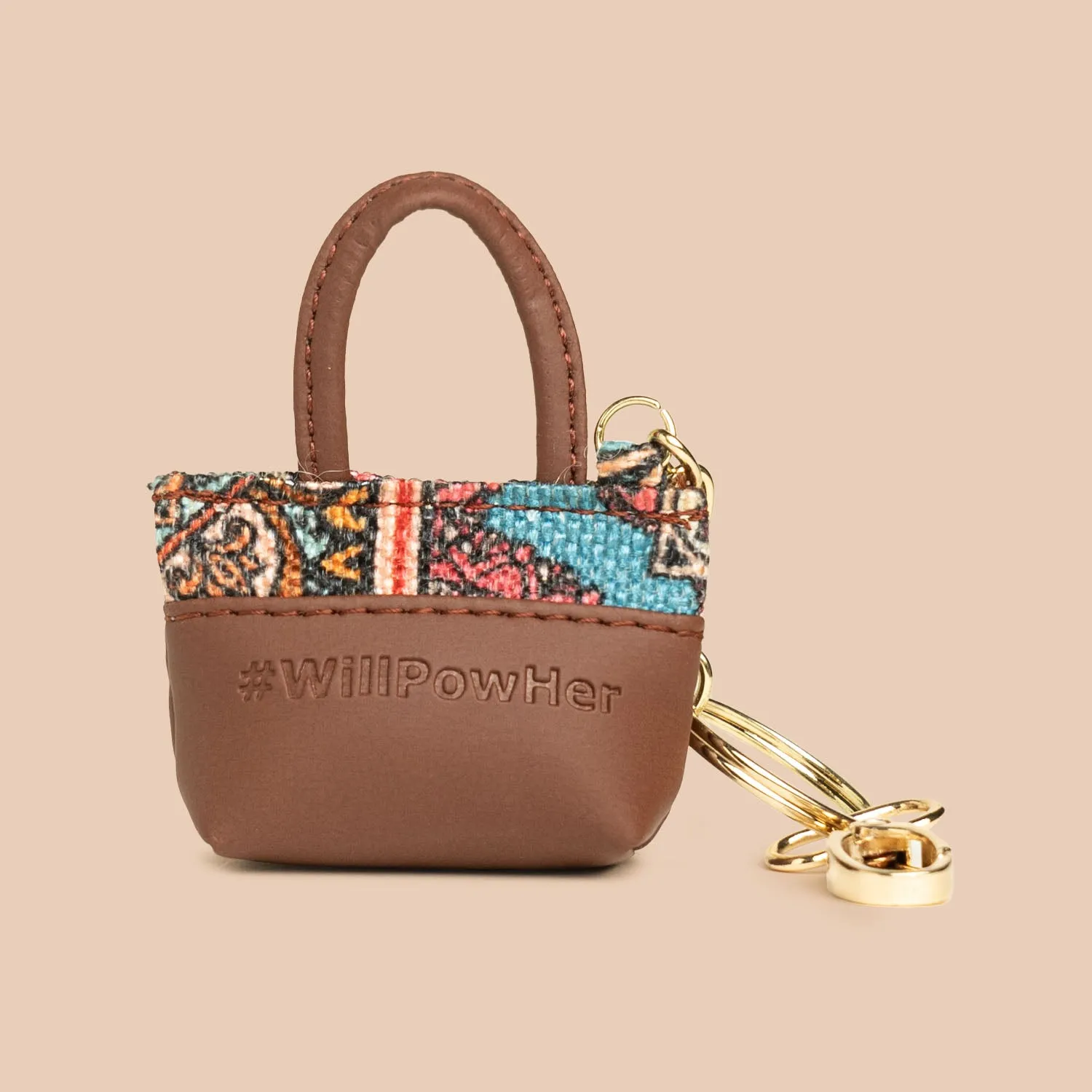 Multicolor Mandala Print Power Potli Keychain