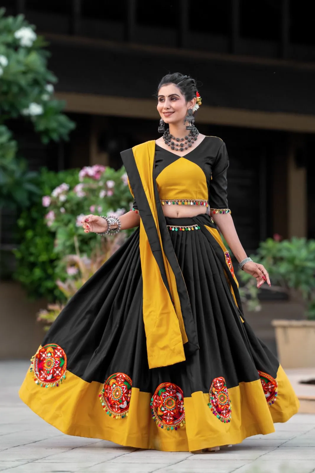 Navratri Tradition Designer Garba Vibes Lehenga Choli