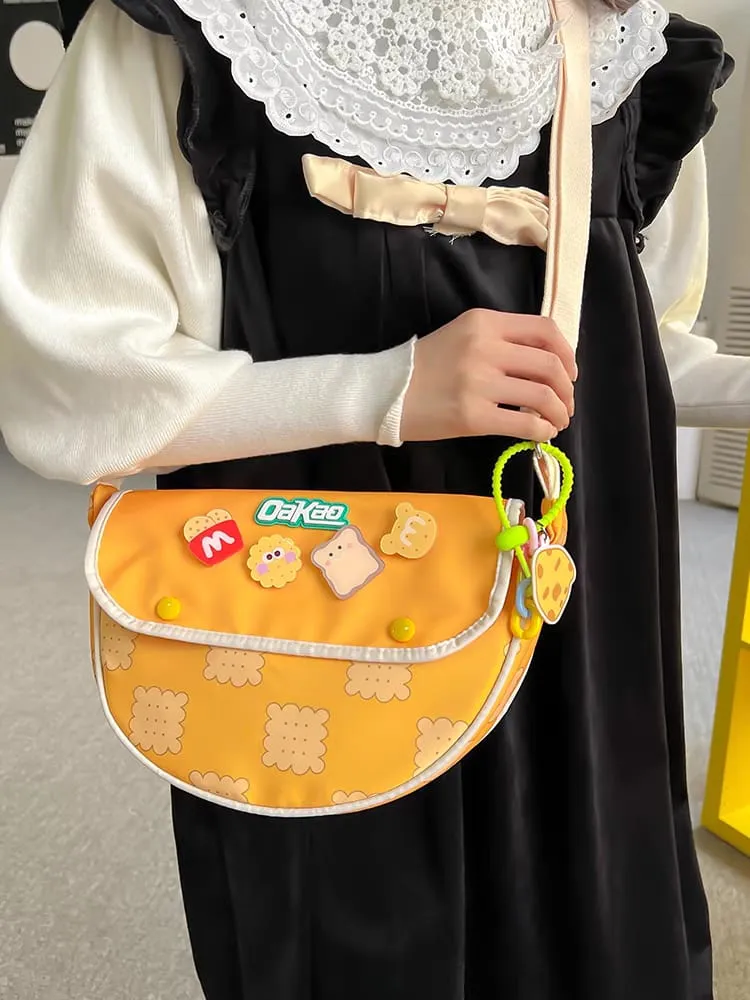 Parachute Crossbody Bags with Keychain