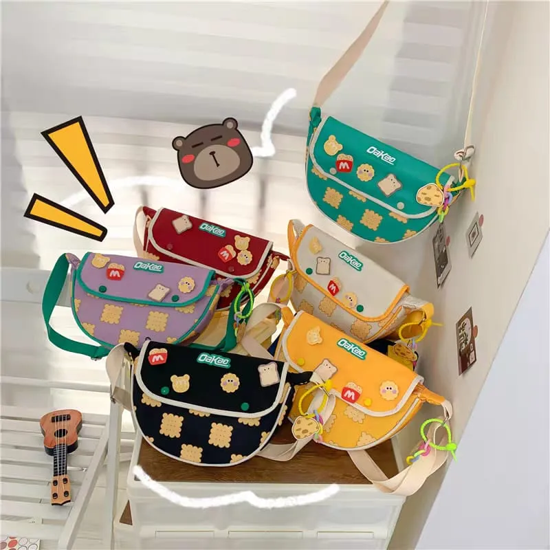 Parachute Crossbody Bags with Keychain