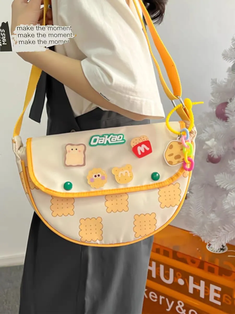 Parachute Crossbody Bags with Keychain