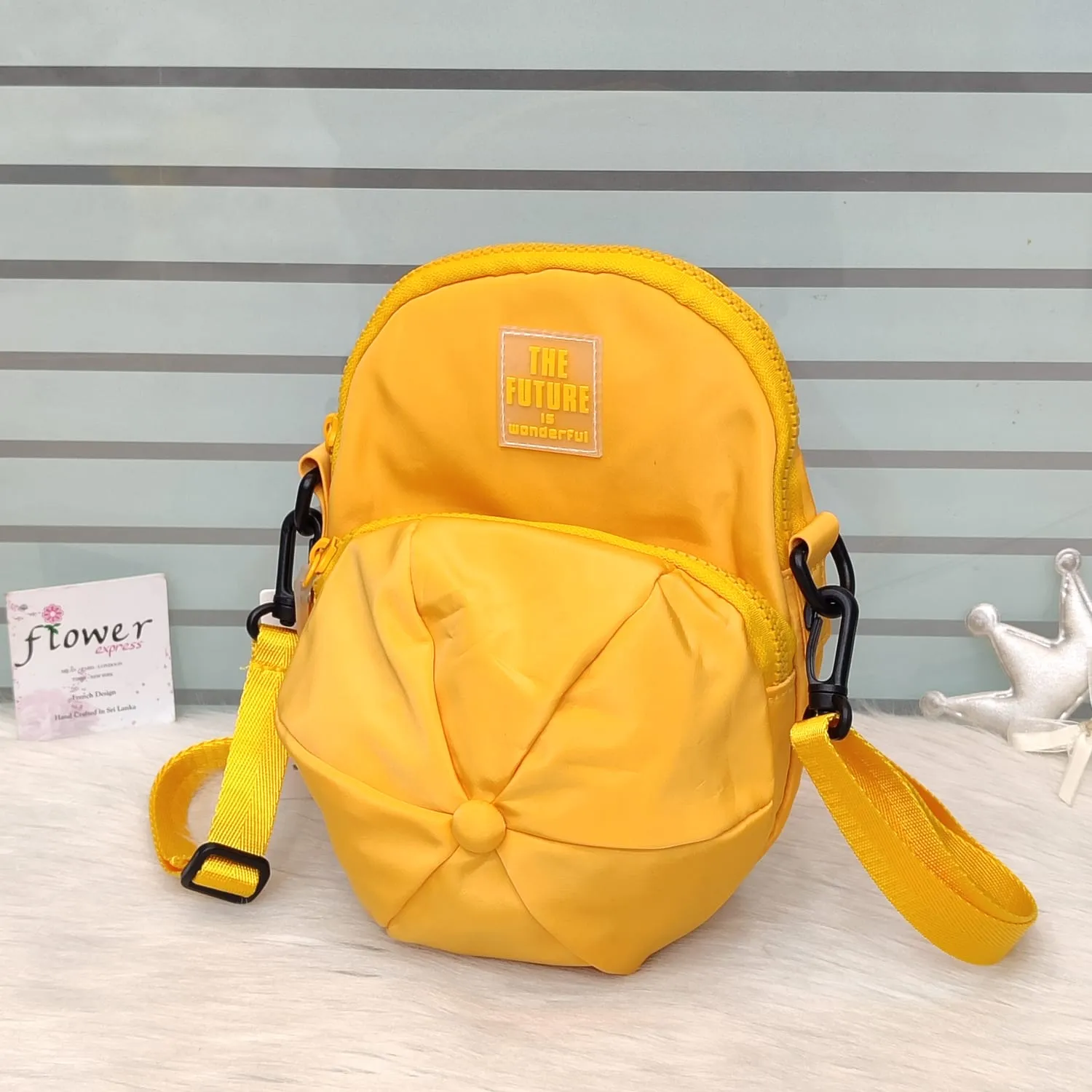 Parachute Double Zipper Crossbody