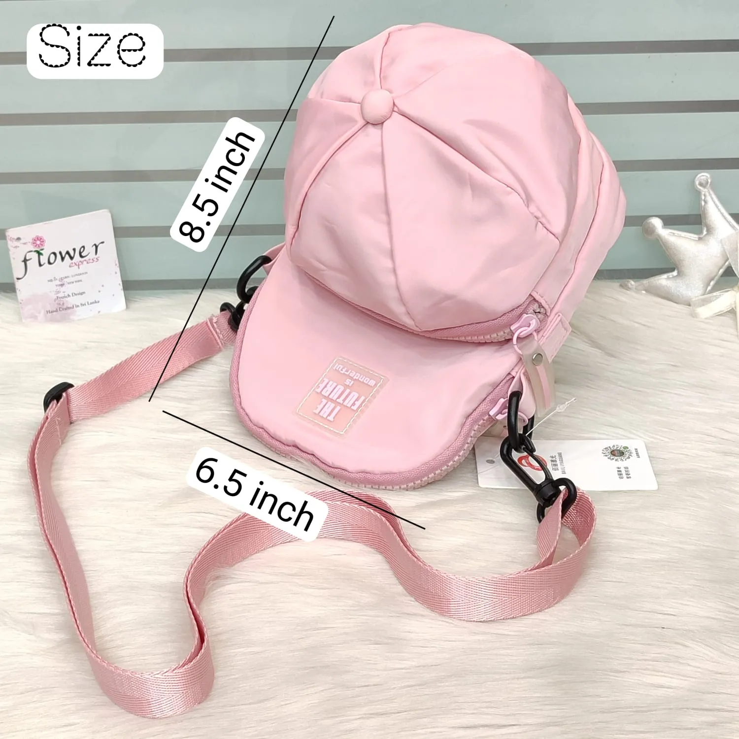 Parachute Double Zipper Crossbody