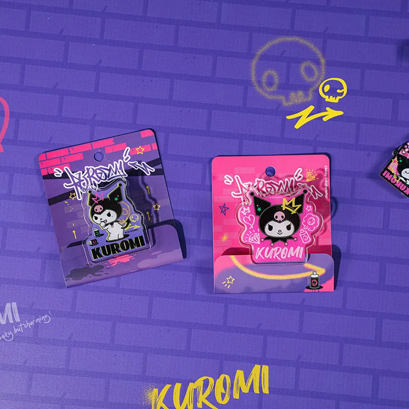 Sanrio Graffiti Series Kuromi Acrylic Clip