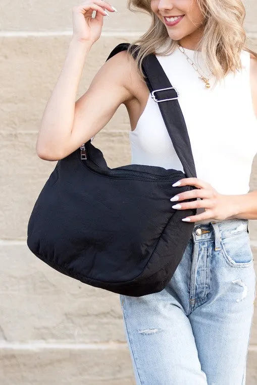 Sleek Lightweight Everywhere Nylon Messenger Bag