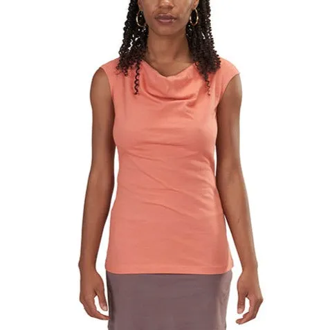 Sleeveless Cowl Neck Top