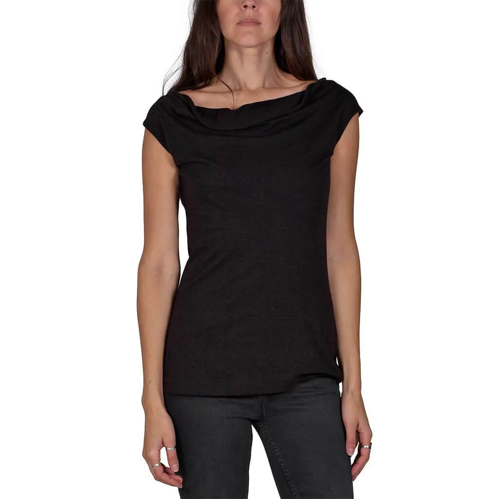 Sleeveless Cowl Neck Top
