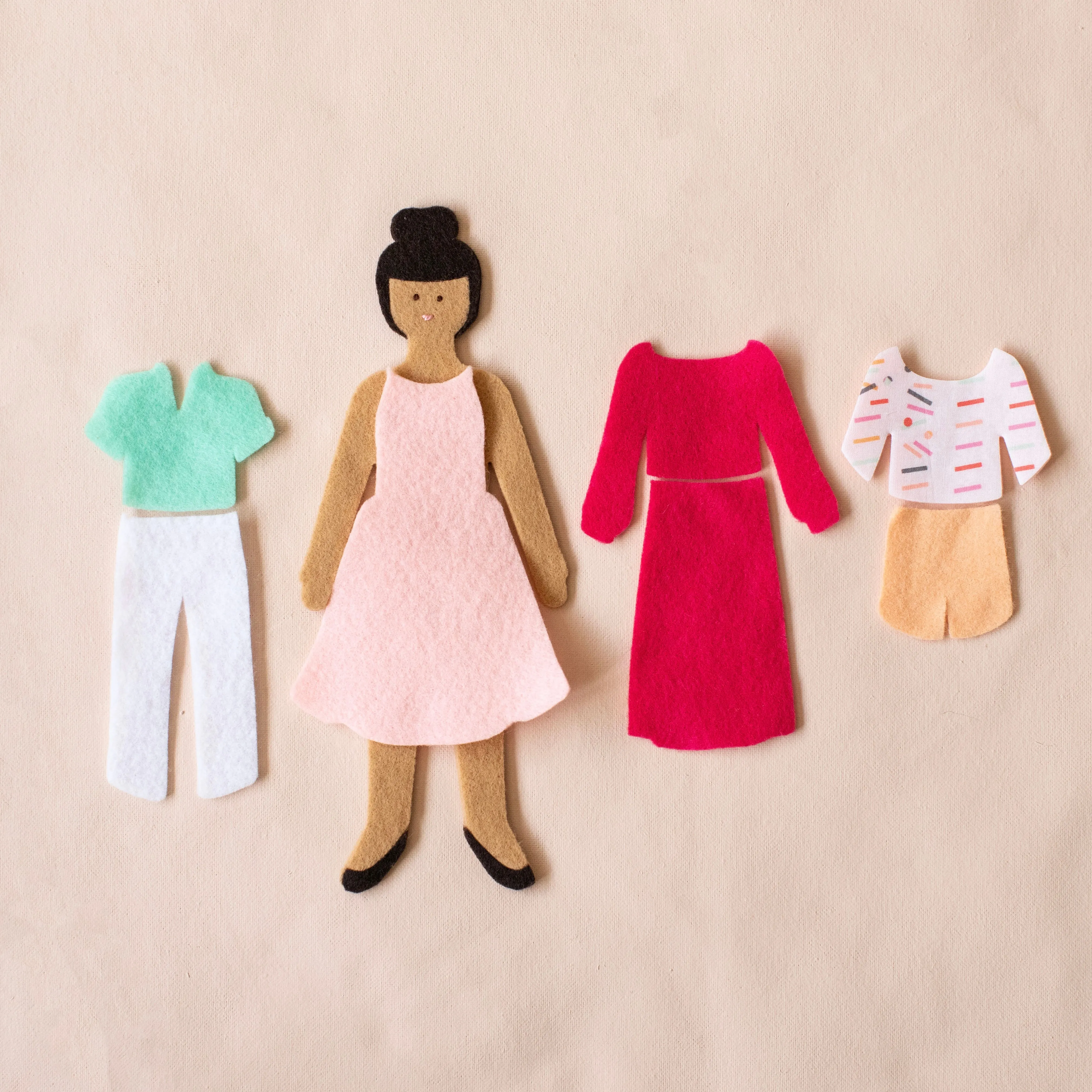 starter felt doll travel bundle