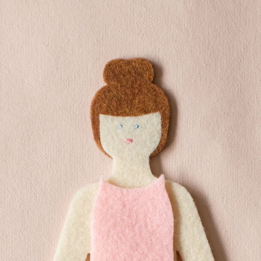 starter felt doll travel bundle