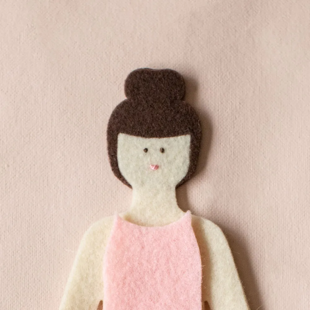 starter felt doll travel bundle