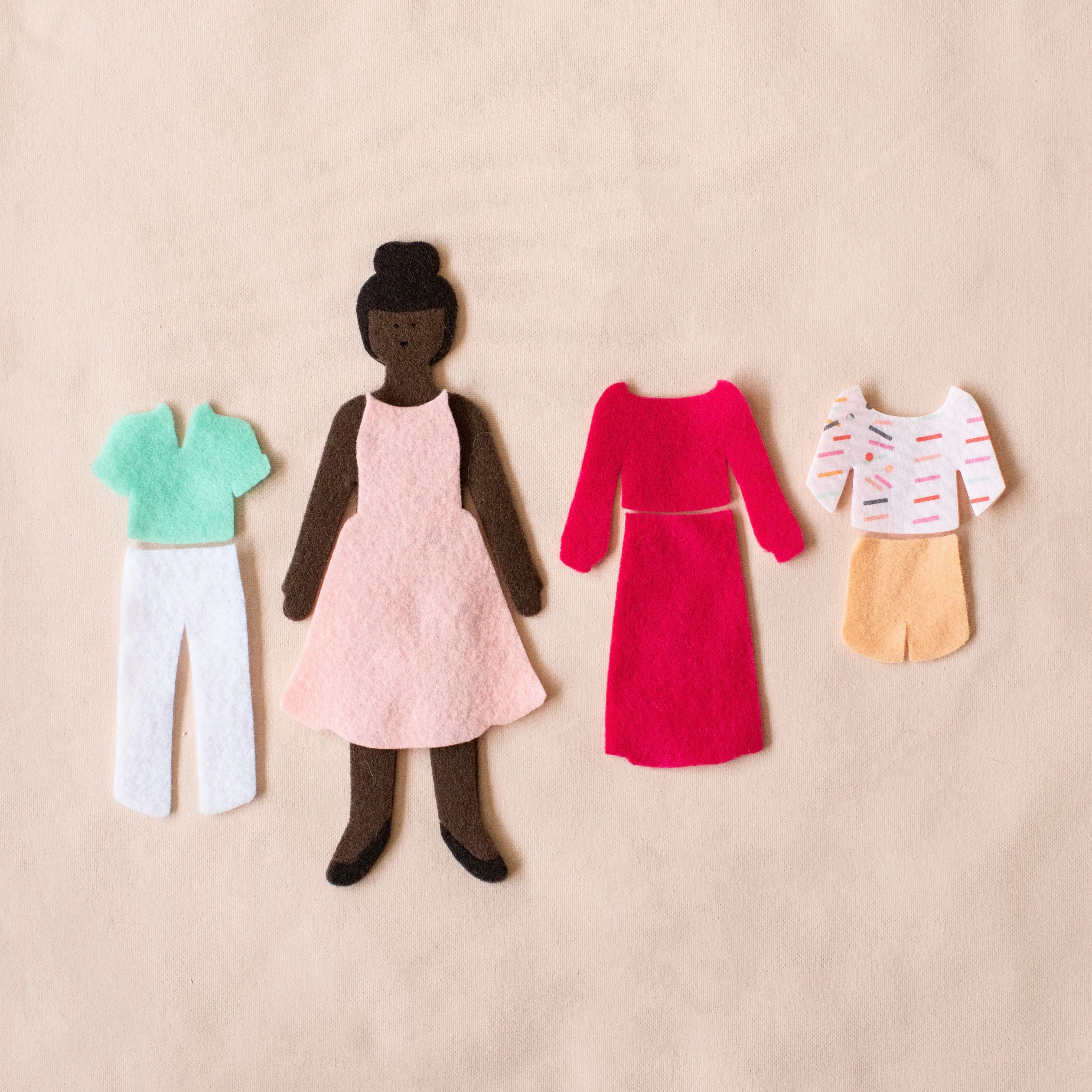 starter felt doll travel bundle
