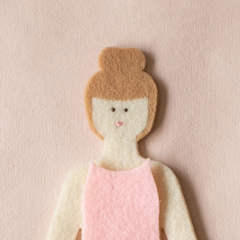 starter felt doll travel bundle