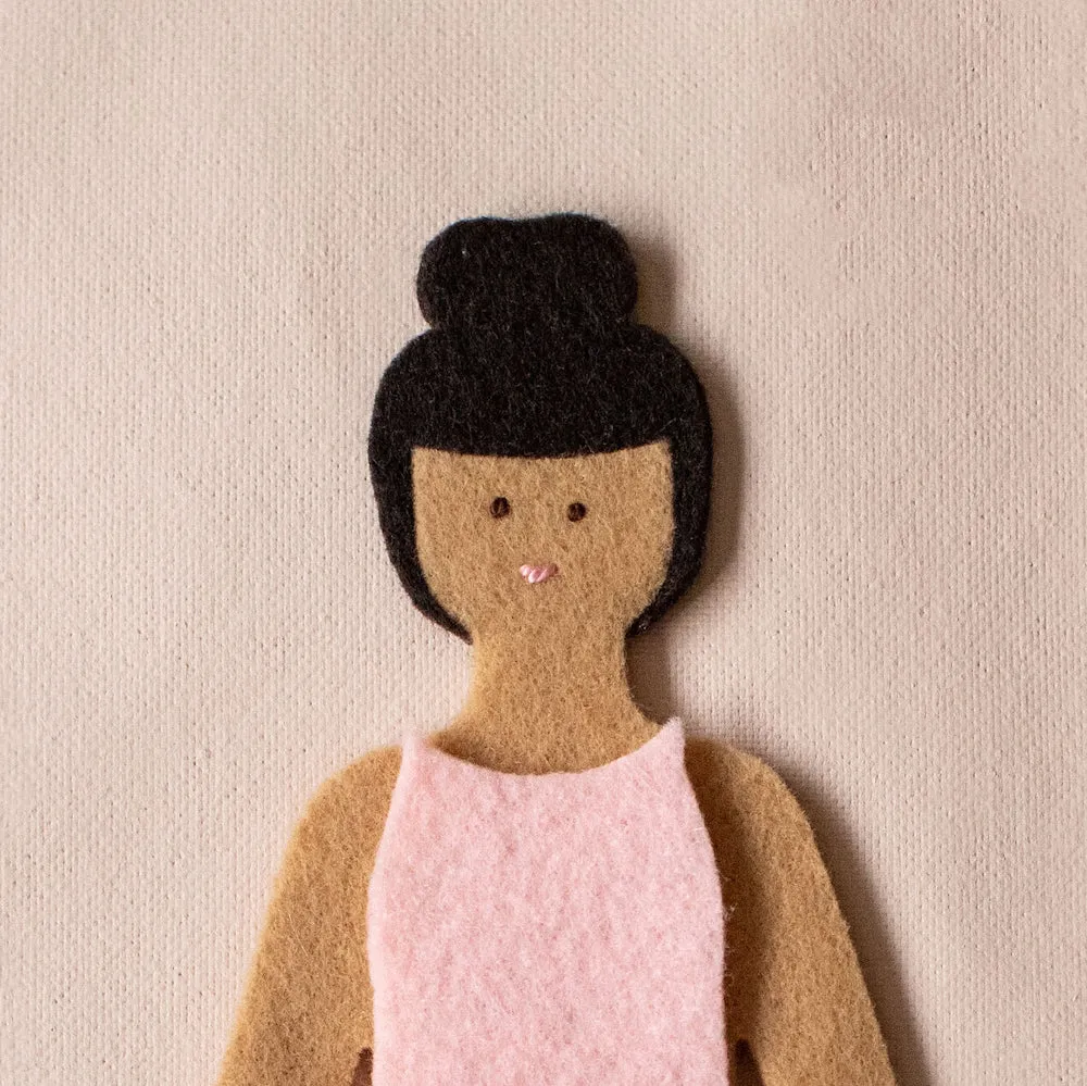 starter felt doll travel bundle