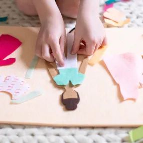 starter felt doll travel bundle