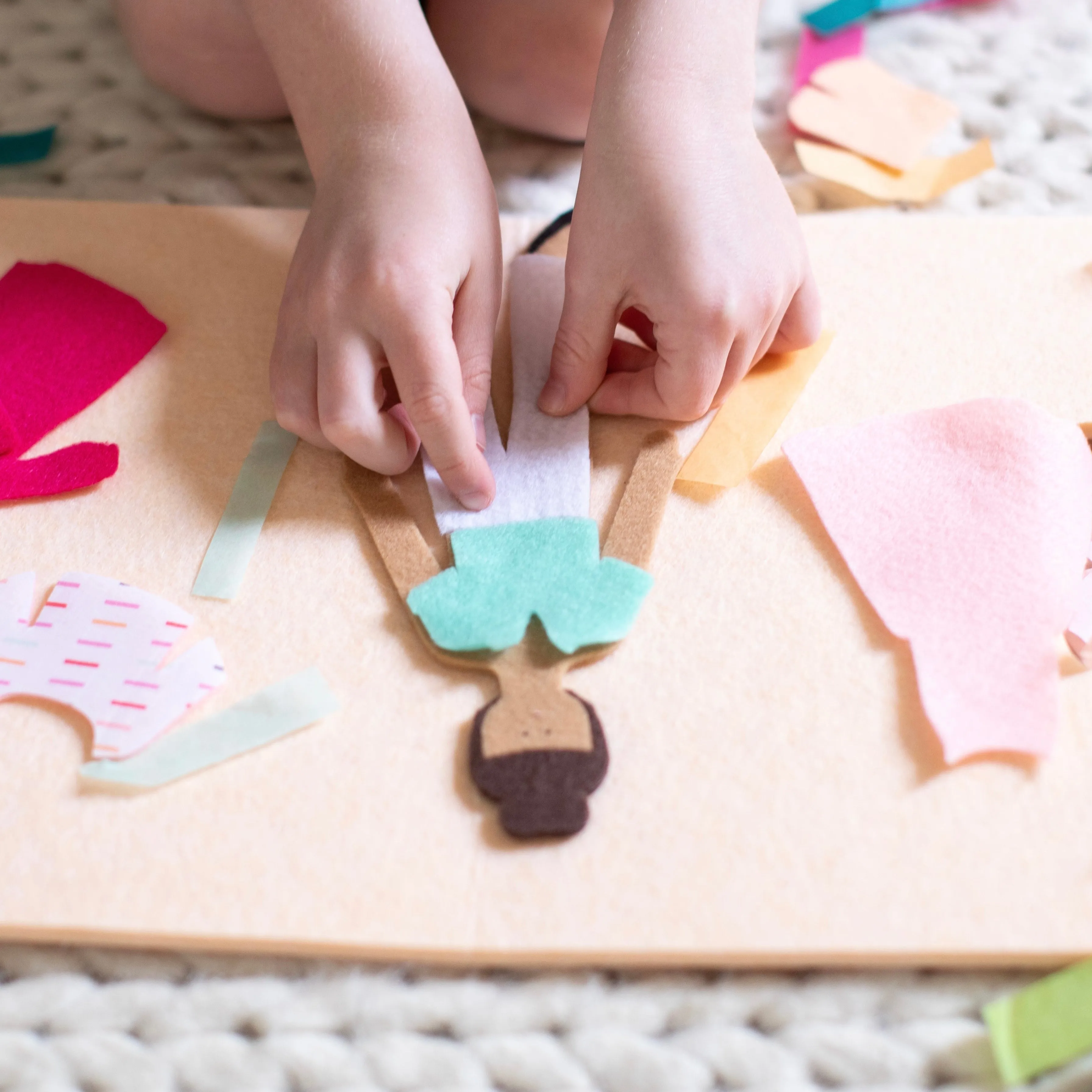starter felt doll travel bundle