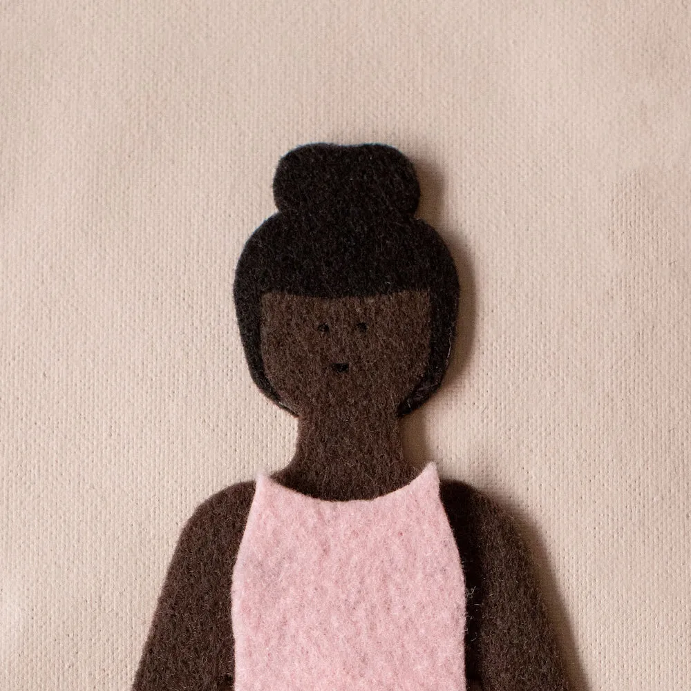 starter felt doll travel bundle