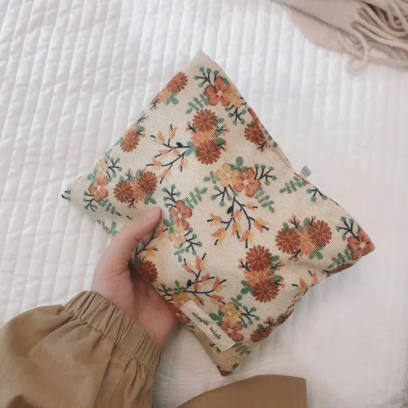 UAKISS  -  Corduroy Women Cosmetic Bags Cotton Cloth Makeup Pouch Hand Travel Bag Lipstick Organizer Cases Fashion Zipper Phone Purse